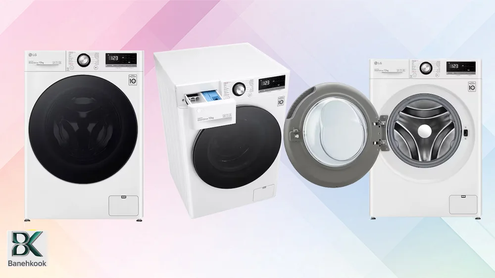 ماشین لباسشویی ال جی F4Y3RYGYWV یا Y3 رنگ سفید