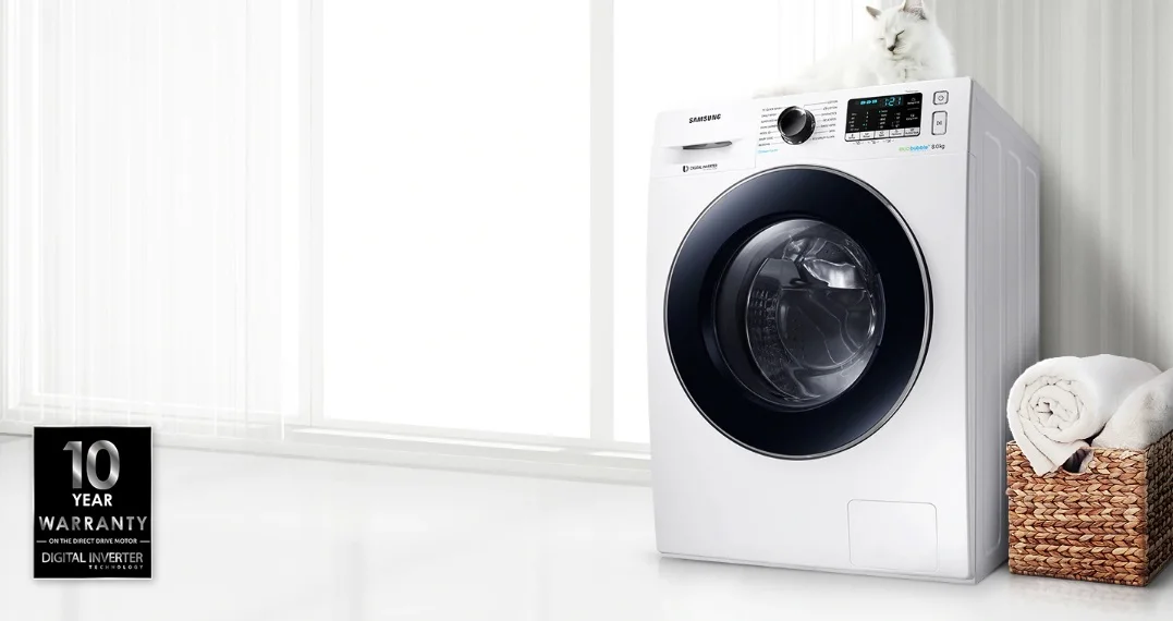 ماشین لباسشویی سامسونگ WW80TA046AE 