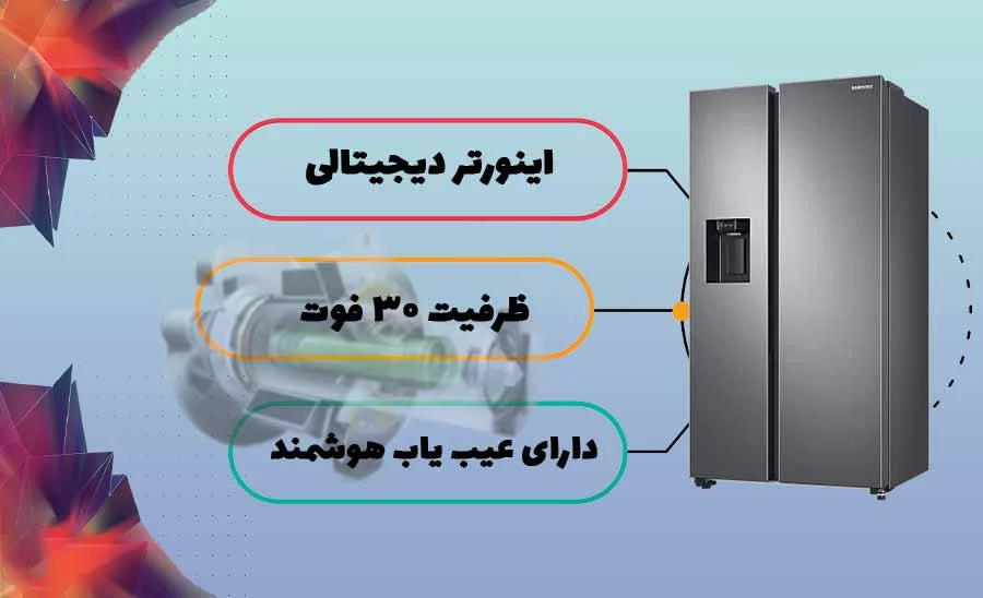 یخچال فریزر سامسونگ RS68  در سایت بانه کادو